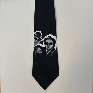 Blues Brothers Graphic Tie Black Novelty TieMania Handmade Movie Theme